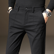Pants middle-aged mens pants autumn slim fit loose straight tube spring and autumn mens casual long pants Korean trend Wild