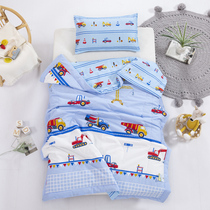 Cotton childrens air conditioning is cotton summer cool quilt baby thin summer quilt summer quilt is kindergarten machine washable