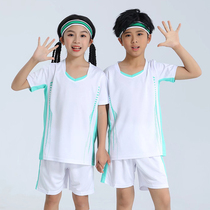 Childrens badminton suit suits men and women childrens clothes Summer speed dry childrens table tennis suit sports uniforms short sleeves