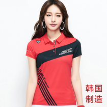Korea imported GOLF Women lapel collar short sleeve sports T-shirt 4063 quick-drying