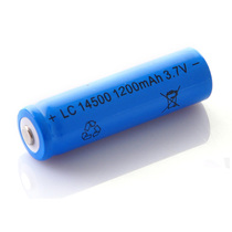 14500 rechargeable lithium battery 3 7v lithium battery No. 5 1200mah strong light flashlight lithium battery charger