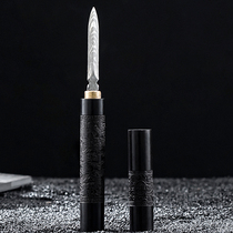 Open Tea Brick Pu-erh Tea Cake Special Tea Knife Damascus Pry Tea Needle Tea Set Zero Fit Tea Ware Flower Pattern Steel Tea Cone