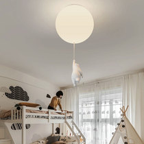 Nordic childrens room light Boy girl simple modern personality warm decoration light Creative bear bedroom ceiling light