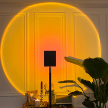 Sunset light Projection floor lamp Photography day does not fall Living room bedside ins net red sunset light Atmosphere sunset light