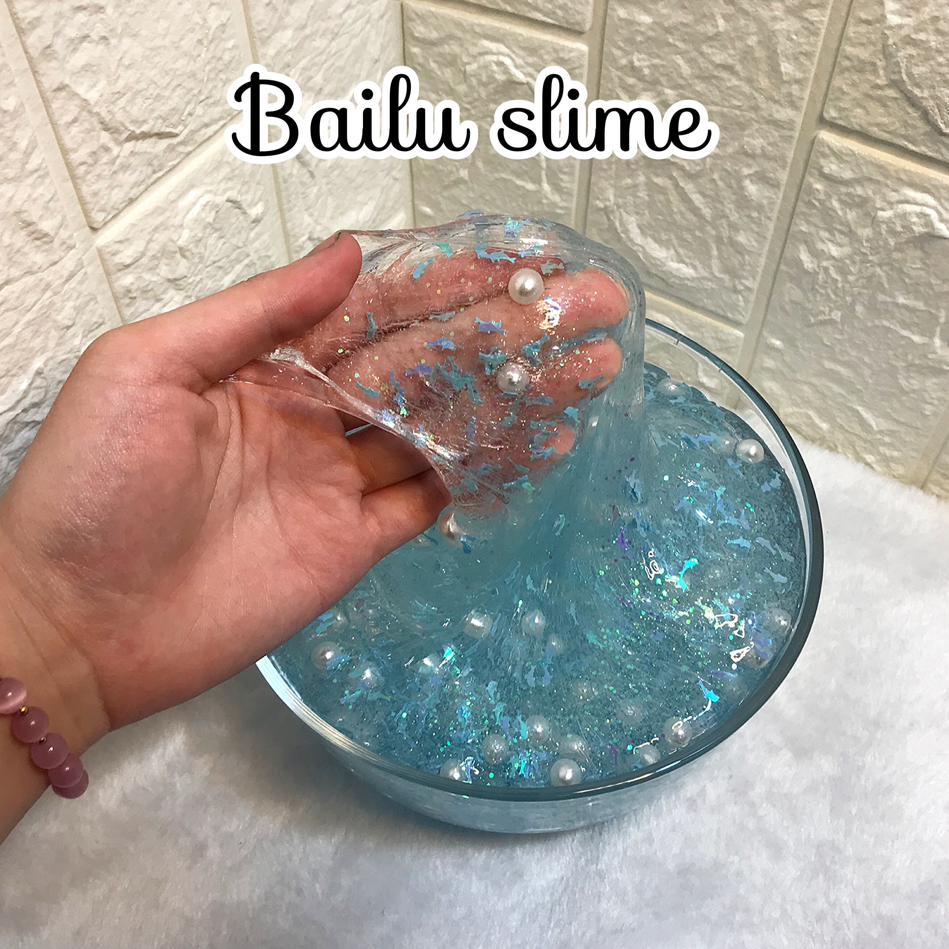恋人海豚湾 不加一滴水的纯透泰 成品史莱姆slime