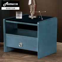 Mousse bedside table bedroom modern simple storage locker simple storage cabinet American light luxury bedside table 027