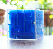 Puzzle six-sided pass transparent 3D three-dimensional rotating maze Rubiks cube intelligence ball Balance challenge moving maze