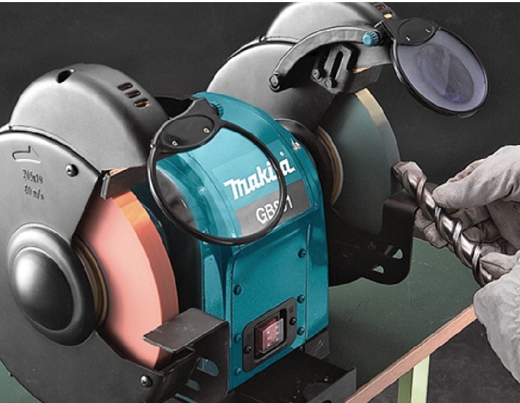 牧田gb602w台式砂轮机gb801静音金属磨刀机gb602打磨机抛光机