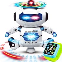 Wind dazzle dancer space dancing electric robot 360 degree intelligent rotating light music rechargeable toy