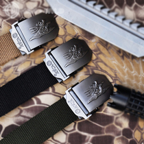 Tactical Belt American Army Black Hawk Training Male Inner Belt Special Forces Training Military Belt Metal Eagle Head Preparation