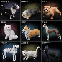 Simulation plastic dog model Toy Solid large Lingti Bully Dog Dalmatian Shepherd Model gift