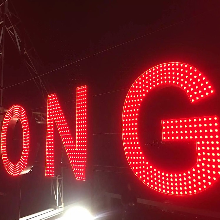 led冲孔发光字制作 外露发光字制作点阵发光字制作