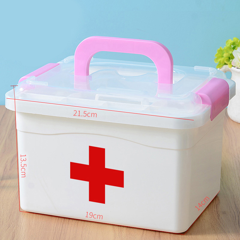multi-layer emergency medicine storage box for family small medicine household plastic children's medicine box medical medicine box