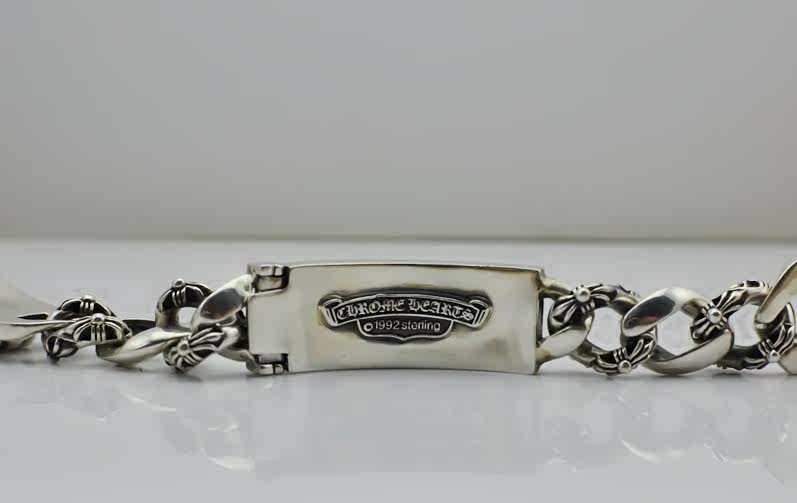 野马 精工chrome hearts克罗心纯银十字花 闪焰表带