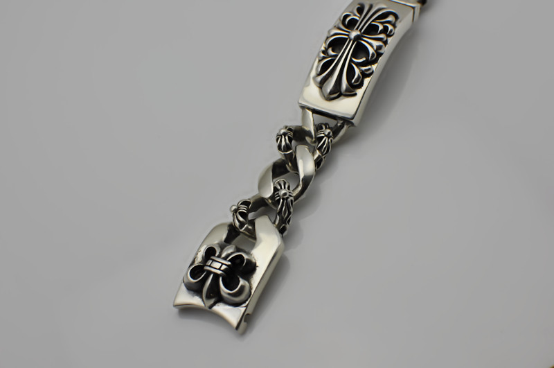 野马 精工chrome hearts克罗心纯银十字花 闪焰表带