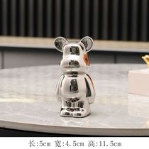 2023 Little luxury red living room TV cabinet cartoon doll violent bear decoration creativity