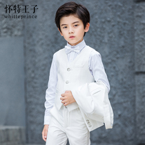 Childrens suit suit Boy flower girl dress Korean version of the big boy boy suit jacket piano performance suit autumn