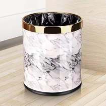 Double stainless steel trash can household living room bedroom bathroom kitchen Hotel creative large cute simple