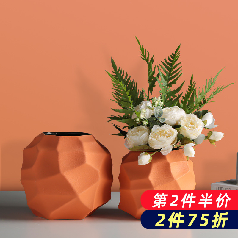 Nordic ceramic dry flower floret bottle creative ins wind flower arrangement table of I sitting room home furnishing articles