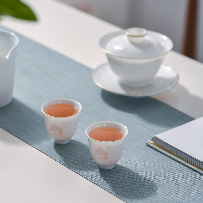 The Escape this hall sample tea cup jingdezhen ceramic single master kung fu tea cups of noggin single cup suit fragrance - smelling cup