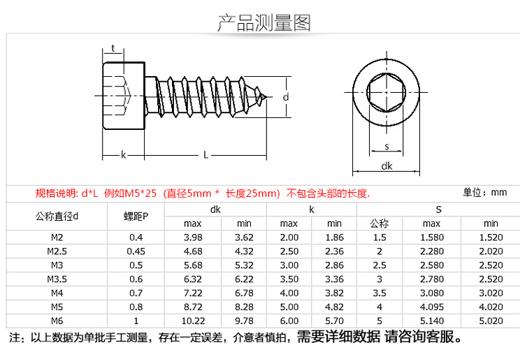 m3m4 304不锈钢黑色圆柱头内六角自攻螺丝 镀黑锌杯头尖尾木螺钉