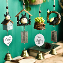 Wind chime hanging hipster copper bell pendant plant Japanese creative hanging door room decoration Teachers Day gift