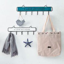 Fitting room hook hanger Entrance wall key storage Wall hanging coat hook Decorative creative door shelf