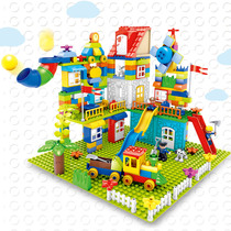 Childrens building blocks big particles castle paradise Baby assembly puzzle plug educational toys compatible with LEGO birthday gifts