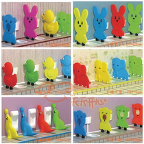 Kindergarten toilet partition board cartoon plastic toilet partition toilet baffle children squat pit baffle special price