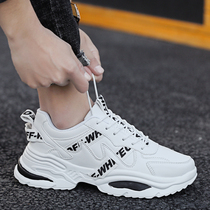 Autumn mens shoes Korean version of the trend Wild Sports Leisure small white shoes students inside the net red father ins trendy shoes