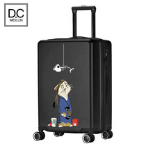 Personality cartoon anime suitcase hipster graffiti trolley box Universal wheel female student travel pattern LOGO customization