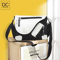 Han Edition Backpack Day System Italy Cross-Pack Tide Card Fashion Casual Large Capacity Diagonal Satchel Men Student Single Shoulder Bag Girls