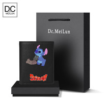 Stizai creative animation tide brand cartoon personality young student wallet boys short trend High school long trend