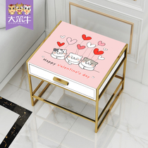 Nordic Ins bed head cabinet soft glass table cushion mat minimalist dust cover table cloth waterproof and burn-free pvc mat