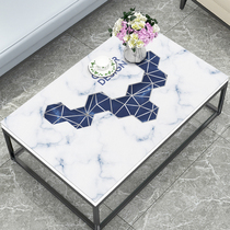 Double leather table cushion thickened pvc table cloth anti-oil and water-free tea table cloth table cushion for home Nordic light lavish