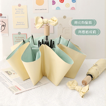 Ice Cream Color System~Sun - sun protection UV Baro - UV Baro - UV Female Folded Umbrella Umbrella in a simple shade