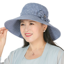 Middle-aged and elderly hats summer thin mother fishermans hat female big along the sun hat folding sun hat sun hat cool hat