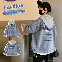 Children in Boys' Autumn Coat 2022 New Chinese Children's Chunqiu Cowboy Boys Story Handsome Korean Version