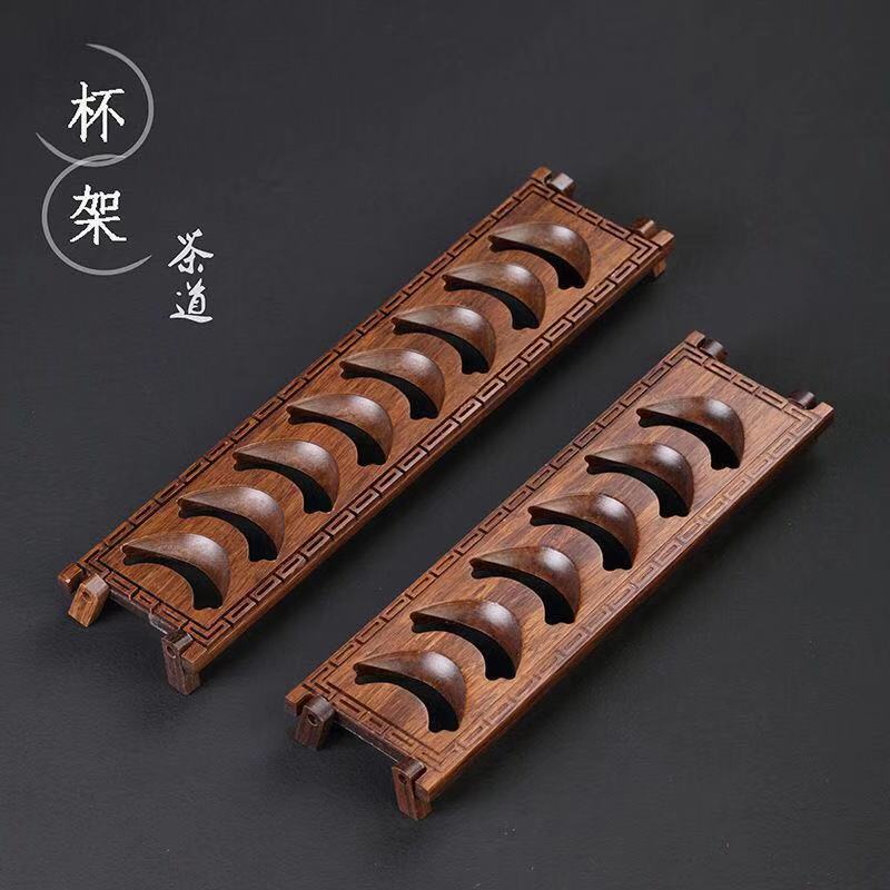 T receive Chinese tea cup rack shelf bamboo cup dual - use cup frame folding drop tea tea set with zero