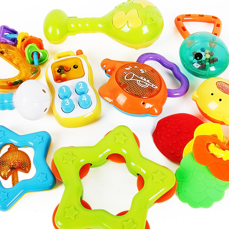 勾勾手 婴儿玩具 摇铃益智玩具 新生儿宝宝玩具 婴幼儿牙胶手摇铃产品展示图4