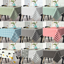 Tablecloth waterproof and oil-proof disposable pvc modern transparent table mat coffee table mat simple Nordic book table mat ins students students