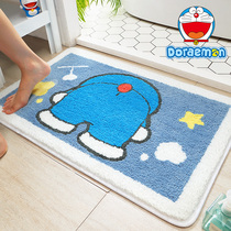 Cartoon Doraemon toilet absorbent mat bathroom non-slip Mat toilet home entrance mat bedroom carpet