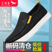 Red Dragonfly mens shoes 2021 autumn new Joker breathable cloth shoes casual soft soles lazy shoes loafers