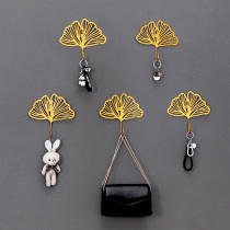 Nordic decorative light luxury adhesive hook into the door key coat hook new Chinese Wall wall hanging porch creative hanger