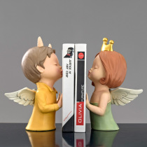 Nordic cartoon boys and girls book stalls ornaments creative cute books by book stand bookcase desk childrens room decoration