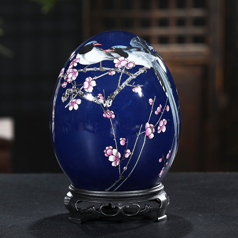 Porcelain of jingdezhen ceramics peacock enamel vase Chinese rich ancient frame wine sitting room adornment handicraft furnishing articles