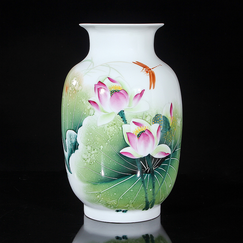 Jingdezhen ceramics "Han Pinghui" celebrity famous works hand - made Dutch vase collection certificate