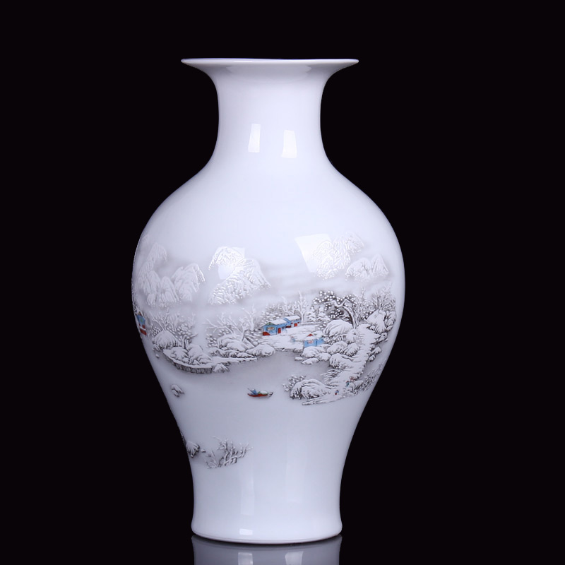 Jingdezhen ceramics, vases, flower arrangement home handicraft furnishing articles sitting room adornment ornament gift dining - room