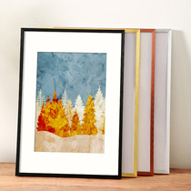 Photo frame hanging wall picture frame framing puzzle poster a4 display frame aluminum alloy watercolor oil picture frame custom black