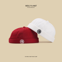 Enlightenment hat male tide summer thin Korean version of the dome hip hop hooligan melon leather Landmaster hat without brimmed hat personality